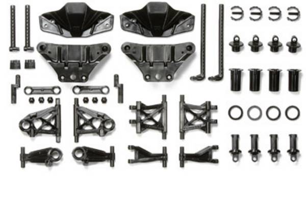 Tamiya 51528 náhradní díl TT-02 B-díly příčného závěsného ramene / zavěšení