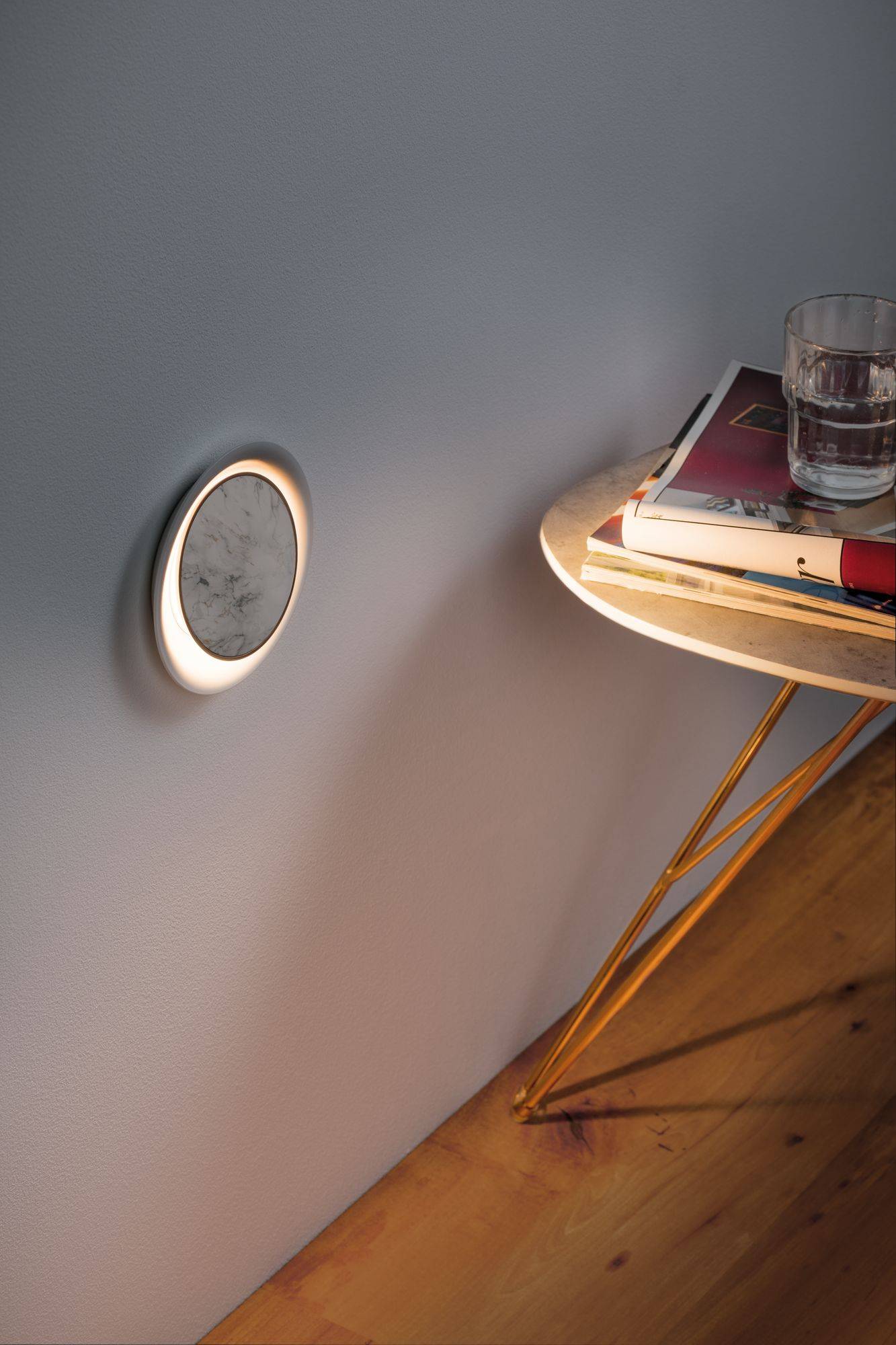 Paulmann 92928 Dekorativ LED vestavné svítidlo, LED, pevně vestavěné LED, 2.5 W, bílá (matná), mramorová
