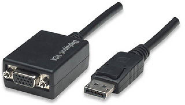 TECHly IADAP-DSP-250 DisplayPort / VGA adaptér [1x zástrčka DisplayPort - 1x VGA zásuvka] černá 0 mm-11