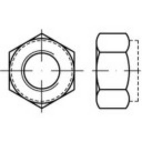 TOOLCRAFT  TO-5374665 šestihranné matice M5   DIN 6924   nerezová ocel A4 100 ks