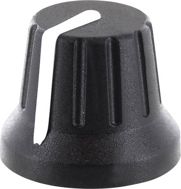 TRU COMPONENTS  RK49009WS    otočný knoflík  s označením  černá  (Ø x v) 18.8 mm x 15.24 mm  1 ks
