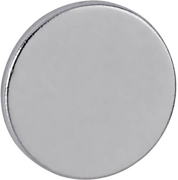 Maul neodymový magnet  (Ø x v) 10 mm x 1 mm disk stříbrná 10 ks 6166196