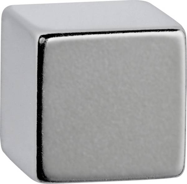 Maul neodymový magnet JAKOB MAUL - MAUL 6169496, Tafelmagnet, Nickel, Neodym, 20 mm, 20 mm, 20 mm (š x v x h) 20 x 20 x 20 mm krychle stříbrná 1 ks 6169496