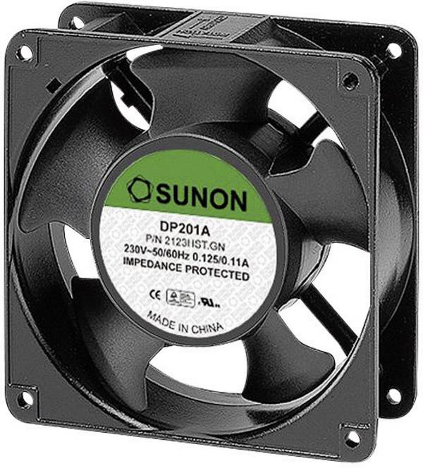 Sunon DP201A2123HST.GN axiální ventilátor, 230 V/AC, 177 m³/h, (d x š x v) 120 x 120 x 38 mm, DP 201 A 2123 HST.GN RoHS