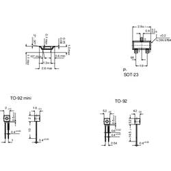 PTC senzor, série KT Infineon KT130, SOT 23
