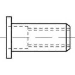 TOOLCRAFT Výrobek 88423, ocel galvanicky pozinkovaná, kulaté Blindniet-Muttern, otevřené, plochá hlava, rozměry: M 4 /0,25-3,0 30 mm 500 ks