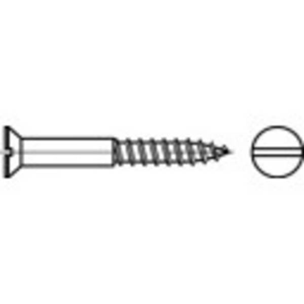 TOOLCRAFT TO-5446968  šroub se zápustnou hlavou 4 mm 45 mm příruba DIN 97   mosaz  200 ks