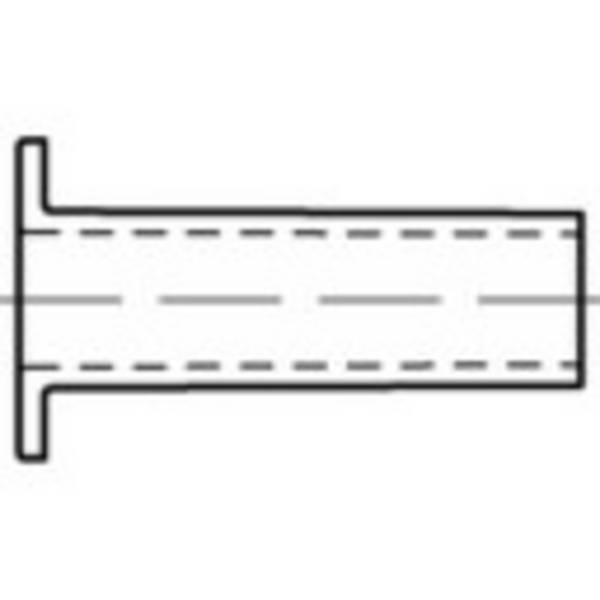TOOLCRAFT TO-5454231 Pevné duté nýty 3 mm 100 ks