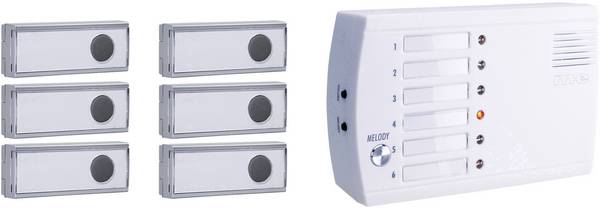 m-e modern-electronics FRS-106.1 bezdrátový zvonek bezdrátový hlásící systém