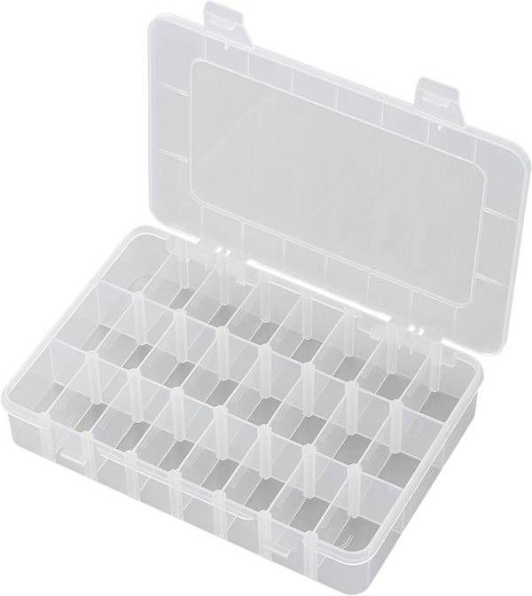 TRU COMPONENTS EKB-206 krabička na malé součástky (d x š x v) 200 x 130 x 35 mm přihrádek: 24 variabilní rozčlenění  Obsah 1 ks
