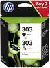 HP Ink 303 originál kombinované balení černá, azurová, purppurová, žlutá 3YM92AE Inkousty