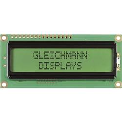 LED modul Gleichmann, GE-C1602B-YYH-JT/R, 13,2 mm, černá/zelená