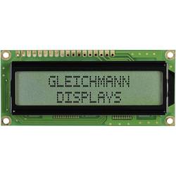 LCD displej Gleichmann, GE-C1602B-CFH-JT/R, 13,2 mm