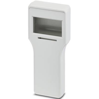 Bílé elektronické zařízení s obdélníkovým displejem a štěrbinou pod ním, pravděpodobně určené pro zobrazování nebo zadávání dat.