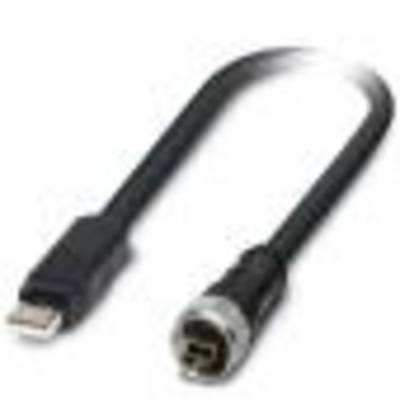 Černý kabel s konektorem USB-C na jedné straně a konektorem FireWire-400 na straně druhé.