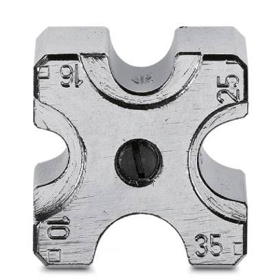 Phoenix Contact CRIMPFOX-C120 RC 35/F-DIE 1212332 upínací lis neizolované kabelové koncovky Vhodné pro kleště Kabelová koncovka 10 do 35 mm² Vhodné pro značku (kleště) Phoenix Contact CRIMPFOX-C120
