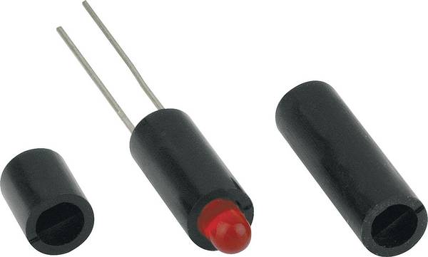 Mentor 2819.5152 LED distanční sloupek 1násobné  černá Vhodný pro (LED) LED 5 mm