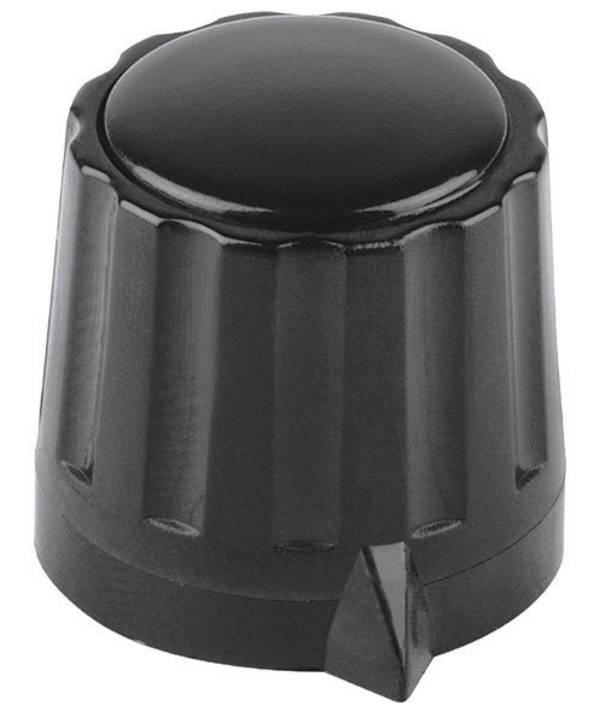 Mentor  330.4  330.4  otočný knoflík  s ukazatelem  černá  (Ø x v) 11.5 mm x 13 mm  1 ks  Piece