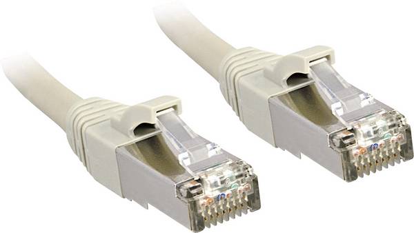 LINDY 45590 RJ45 síťové kabely, propojovací kabely CAT 6 S/FTP 30.00 m šedá s ochranou 1 ks