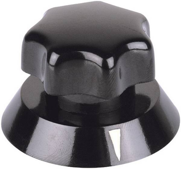 Mentor  320.621  320.621  otočný knoflík  s ukazatelem  černá  (Ø x v) 21 mm x 16 mm  1 ks