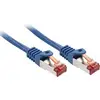 LINDY 47352 RJ45 síťové kabely, propojovací kabely CAT 6 S/FTP 1.00 m modrá stíněný 1 ks