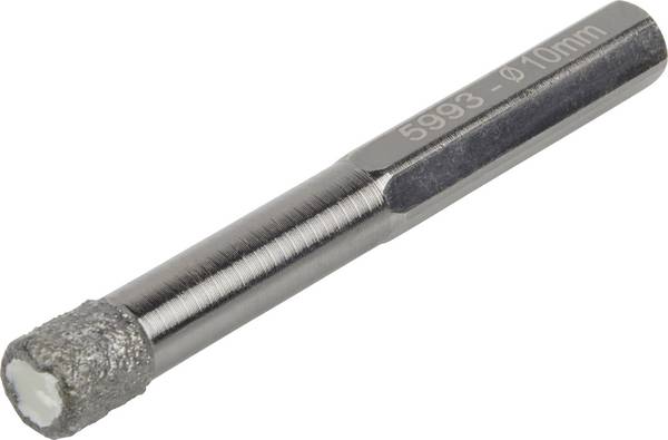 Wolfcraft 5993000 diamantový vrták 10 mm diamantová vrstva 1 ks