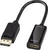 LINDY 41718 HDMI kabelový adaptér [1x zástrčka DisplayPort - 1x HDMI zásuvka] černá 20.00 cm