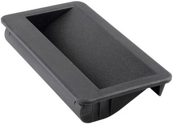 Mentor 3233.2003 misková rukojeť  černá (d x š x v) 110 x 56.3 x 18 mm 1 ks