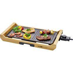 Stolní gril Clatronic TG 3697 263865, 1800 W, bambusová, šedá