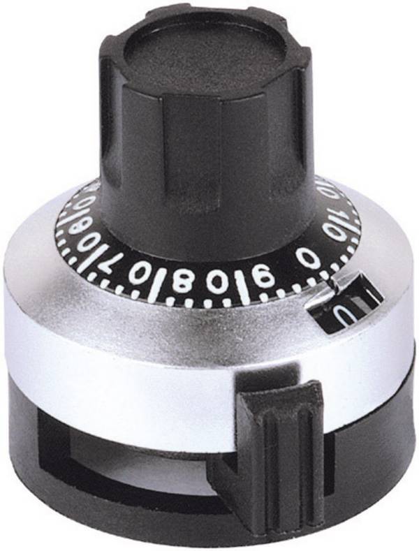 Mentor  6623.1000  6623.1000  otočný knoflík  s měřítkem  matná  (Ø x v) 23.5 mm x 25 mm  1 ks