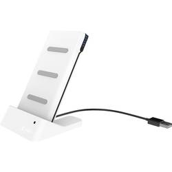Bezdrátová indukční nabíječka Xlayer 215757, Qi standard, USB, bílá