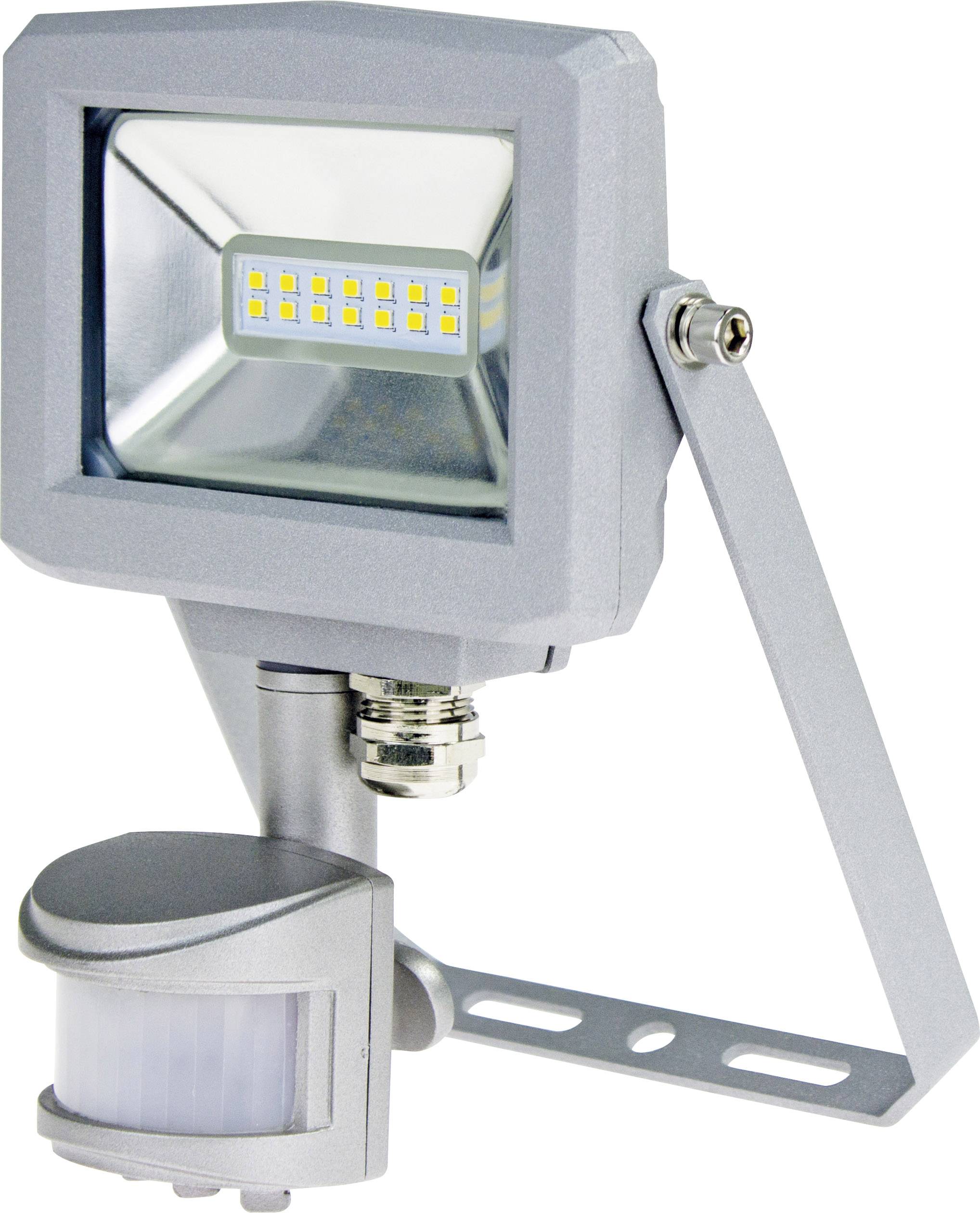 AS Schwabe Slimline 46416 venkovní LED reflektor s PIR detektorem Energetická třída (EEK2021): F (A - G) 10 W Barvy světla (LED svítidlo): neutrální bílá