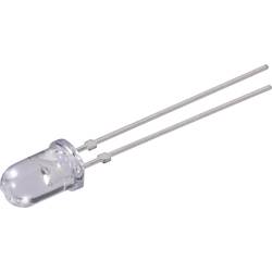 LED dioda kulatá s vývody Vishay, TLHK 5800, 30 mA, 5 mm, 1,9 V, 4 °, 320 mcd, červená