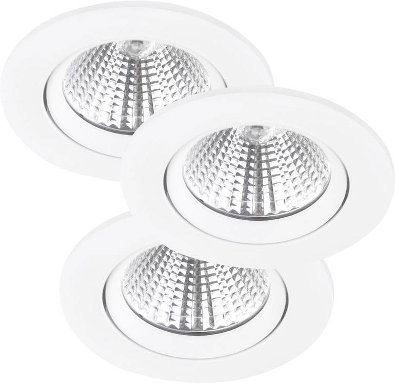 Nordlux 47580101 Freemont LED vestavné svítidlo, LED, pevně vestavěné LED, 16.5 W, bílá, sada 3 ks
