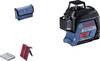 Bosch Professional GLL 3-80 křížová laserová vodováha Kalibrováno dle (ISO) dosah (max.): 30 m