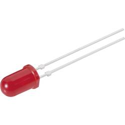 LED dioda kulatá s vývody Vishay, TLUR 5401, 20 mA, 5 mm, 2 V, 30 °, 15 mcd, červená