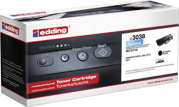 Edding Toner náhradní Samsung MLT-D116S, MLT-D116L kompatibilní  černá 3000 Seiten edding 3038 18-3038
