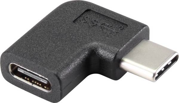 Renkforce USB 3.1 (Gen 2) adaptér [1x USB-C® zástrčka - 1x USB-C® zásuvka]   90° zatočeno doprava