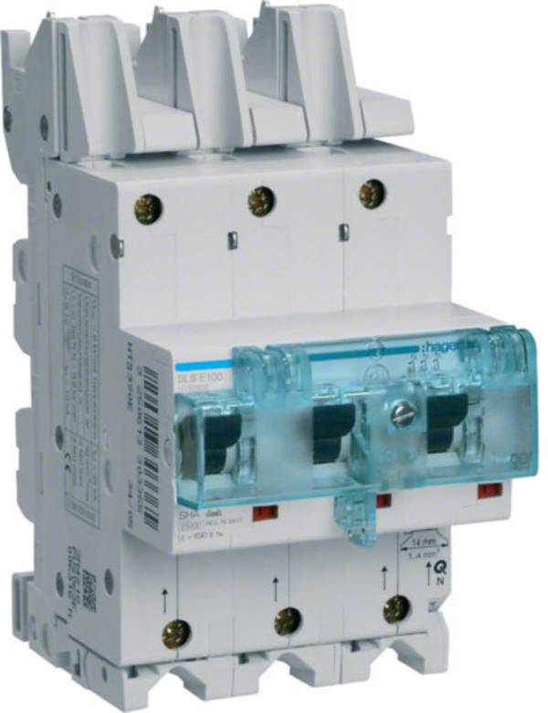 Hager HTS390E HTS390E elektrický jistič 3pólový 100 A