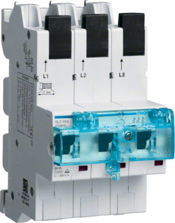 Hager HTS363E HTS363E elektrický jistič 3pólový 63 A