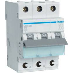Elektrický jistič Hager MCS332, 2fázový, 230 V, 400 V
