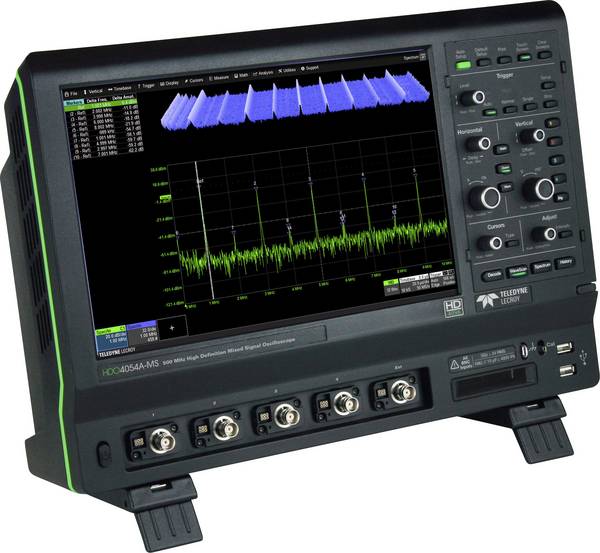 Teledyne LeCroy HDO4054A-MS digitální osciloskop Kalibrováno dle (ISO), 500 MHz, 10 GSa/s, 12.5 Mpts, 12 Bit, 1 ks, HDO4054A-MS