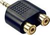 LINDY 35624 LINDY Audio-Adapter 2xRCA f. an 3,5mm m. audio adaptér černá
