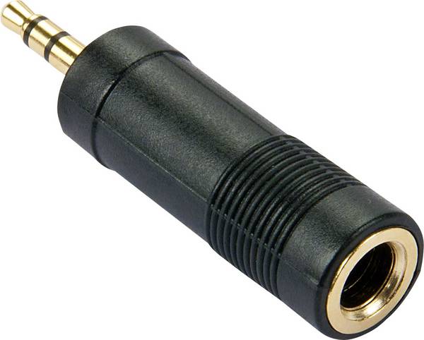 LINDY 35621 Lindy - Audio-Adapter - Stereo-Stecker (W) bis Stereo Mini-Klinkenstecker (M) jack audio adaptér [1x jack zástrčka 3,5 mm - 1x jack zásuvka 6,3 mm] černá