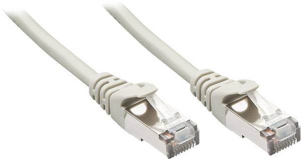 LINDY 48342 RJ45 síťové kabely, propojovací kabely CAT 5e F/UTP 1.00 m šedá s ochranou 1 ks