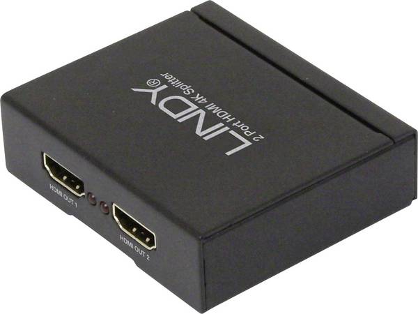 LINDY LINDY HDMI 4K Splitter 2 Port 3D 2160p30  HDMI rozbočovač   vícebarevná