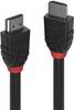 LINDY HDMI kabel Zástrčka HDMI-A, Zástrčka HDMI-A 0.50 m černá 36470 4K UHD HDMI kabel