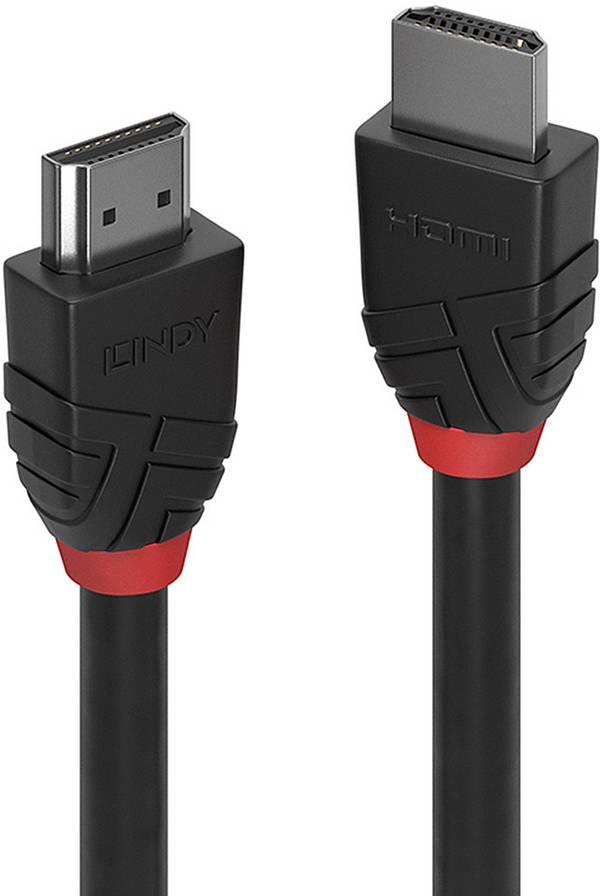 LINDY HDMI kabel Zástrčka HDMI-A, Zástrčka HDMI-A 1.00 m černá 36471 4K UHD HDMI kabel
