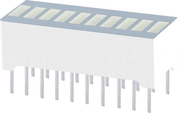 Kingbright RBG 1000 LED bargraf 10násobná červená (d x š x v) 25.4 x 10.16 x 12 mm