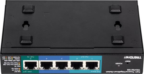 TrendNet TPE-P521ES TRENDnet TPE P521ES - Switch - Smart - 1 x 10/100/1000 (PoE+ input) síťový switch  2000 MBit/s funkce PoE